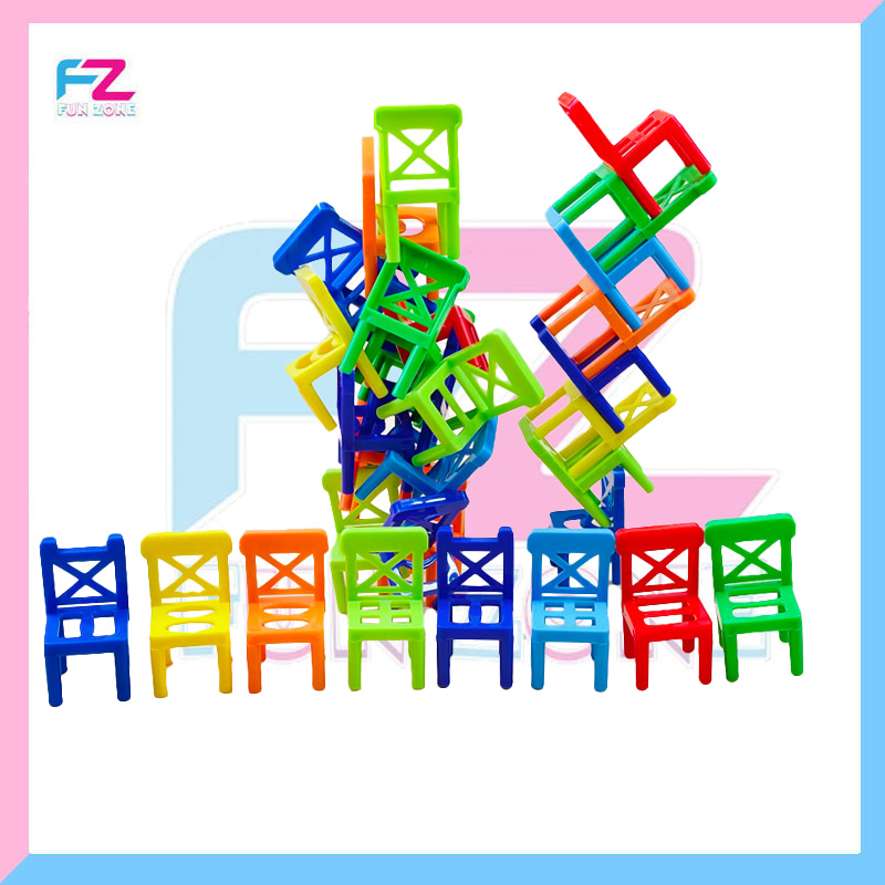 Folding Music Stacking Chair – Jenga Style Balancing Game for Kids & Family Fun - Image 6