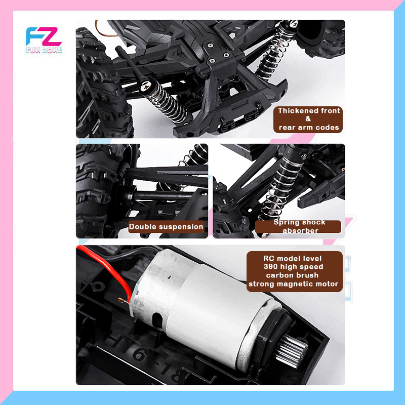 HY-166 Hobby-Grade 4WD RC Monster Truck – 60km/h | Full Proportional Control | Off-Road Beast - Image 5