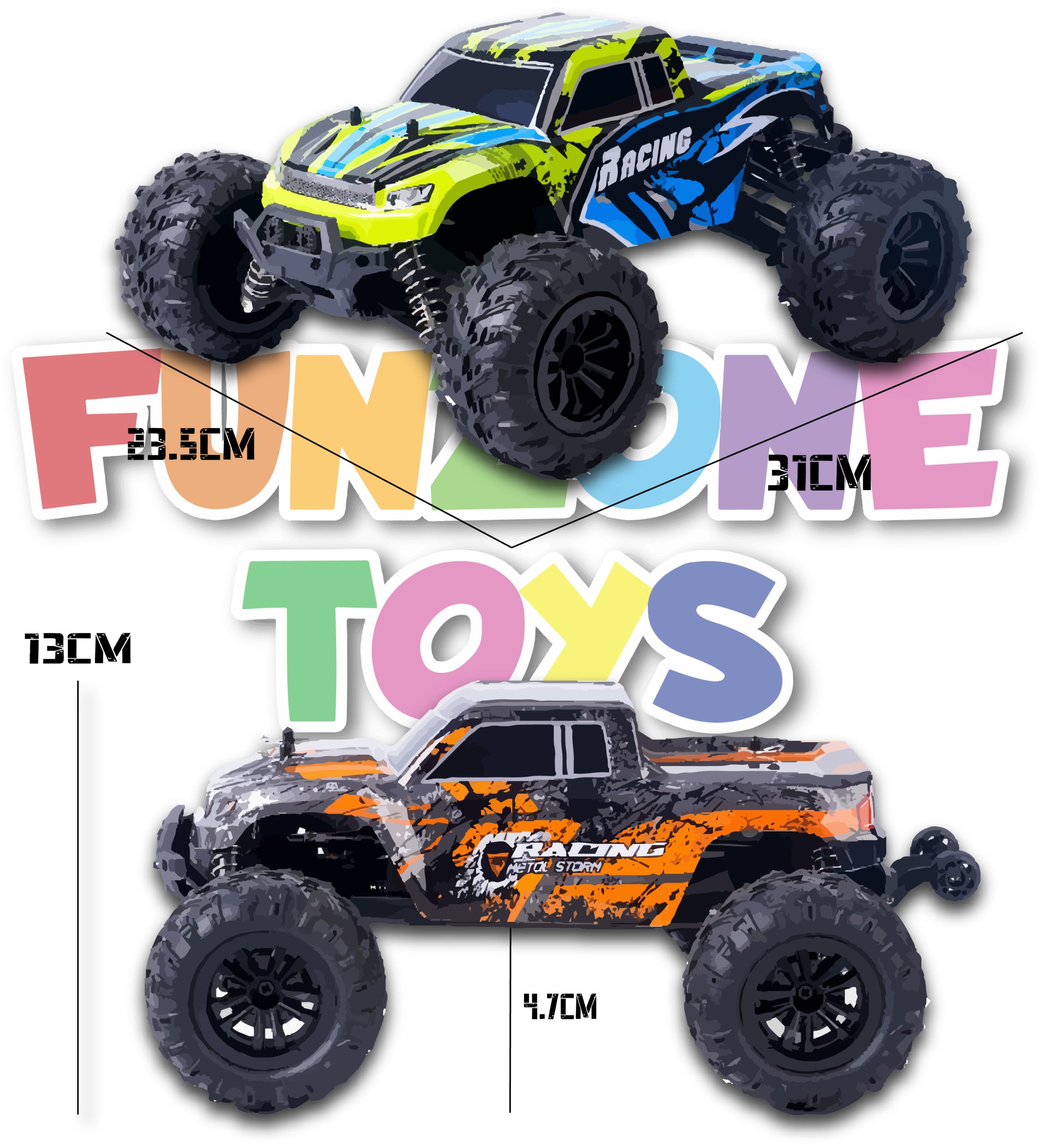 HY-166 Hobby-Grade 4WD RC Monster Truck – 60km/h | Full Proportional Control | Off-Road Beast - Image 10