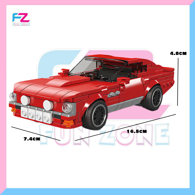 Mould King Martin V8 Vantage (1977) Building Set – 365+ PCS | Vintage Car Series | Display Box Edition - Image 4