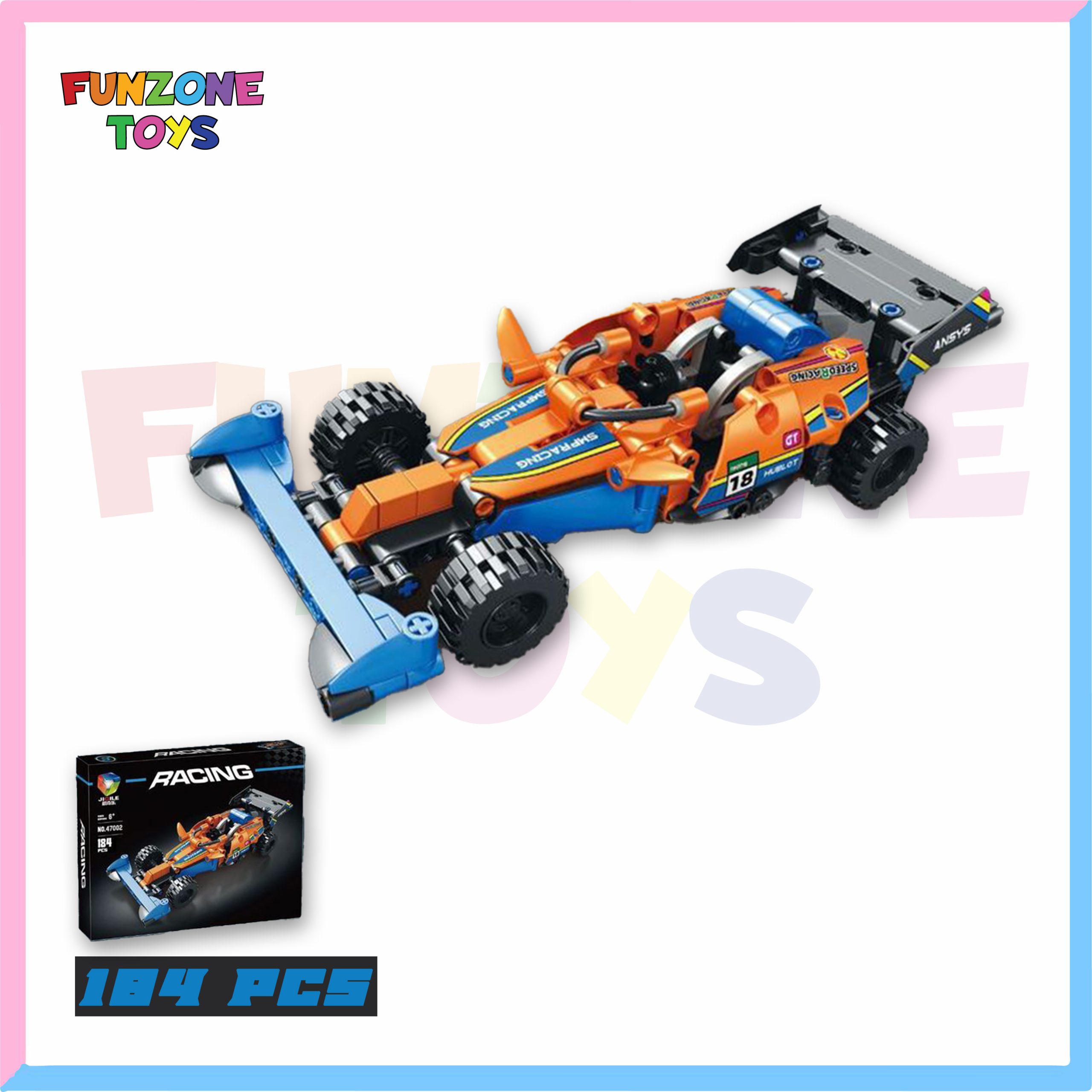 Racing Car Building Blocks Set – Model NO.47002 - Image 3