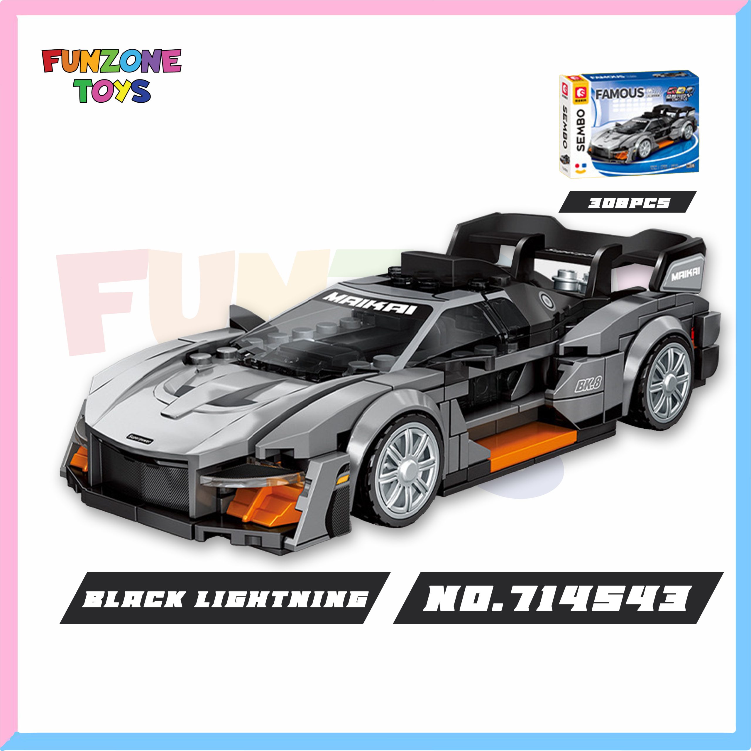 Supercar Building Blocks Set (1185 Pieces) – Speed Meets Creativity! - Image 2