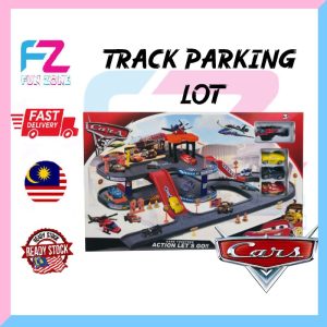 McQueen Cars with Truck & Track Set – Race, Store & Play in One!