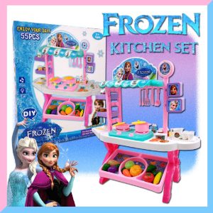 55 PCS FROZEN KITCHEN WITH SOUND AND LIGHT