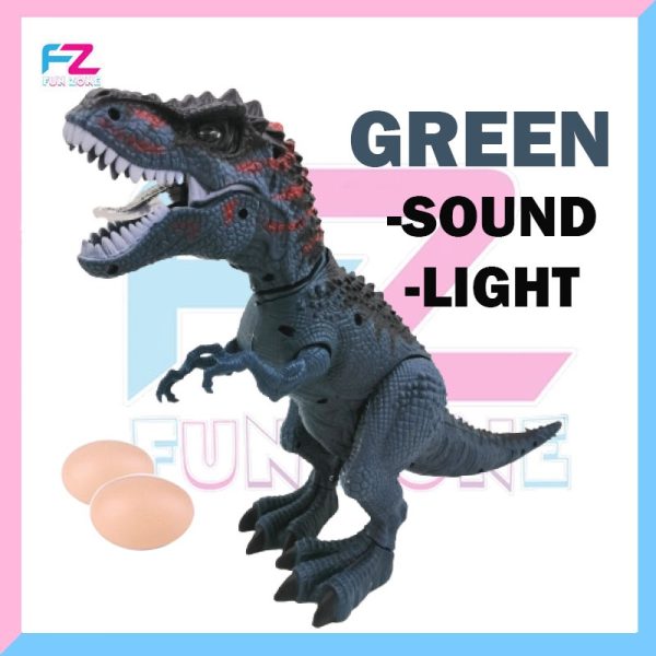 REAL SIMULATION KIDS TOYS AUTOMATIC WALKING T-REX WITH SOUNG AND LIGHT DINOSAUR (BATTERY OPERATED) - Image 6