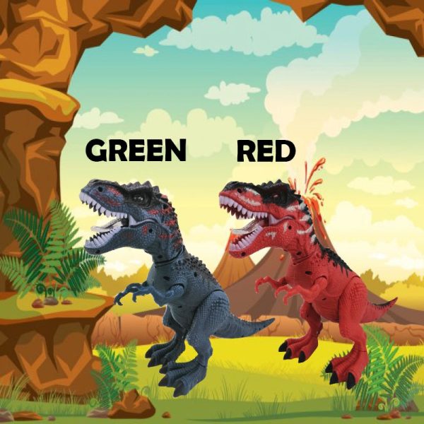 REAL SIMULATION KIDS TOYS AUTOMATIC WALKING T-REX WITH SOUNG AND LIGHT DINOSAUR (BATTERY OPERATED) - Image 4