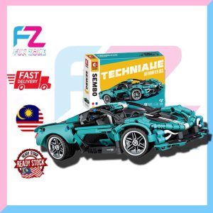 Sembo Sports Car Building Block Set – 426 PCS | 1:18 Scale DIY Racing Car Model with Movable Doors & Tires