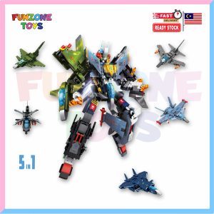 4-in-1 Transforming Space Mecha Robot – STEM Building Blocks for Kids (Ages 6+) Build, Combine, and Transform